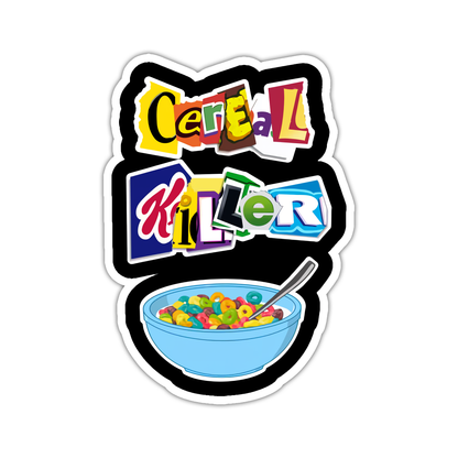 Cereal Killer Die Cut-plakker (3356)