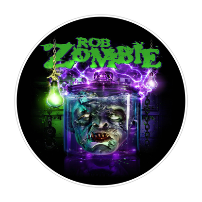 Rob Zombie Head In A Jar Die Cut Sticker (3371)