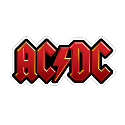 AC/DC Die Cut Sticker (3375)