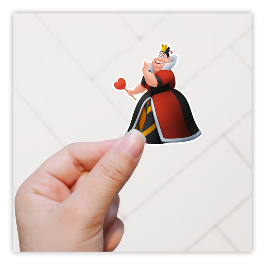 Alice In Wonderland Queen of Hearts Die Cut Sticker (3376)