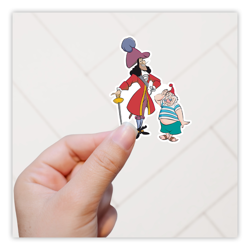 Disney Peter Pan Captain Hook Smee Die Cut Sticker (3397)