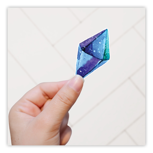 Blue Crystal Die Cut Sticker (33)