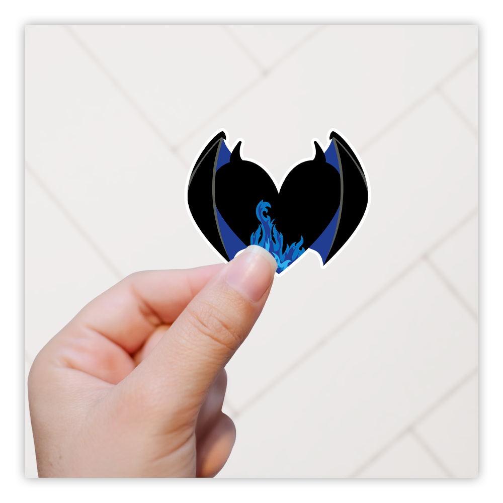 Disney Fantasia Chernabog Heart Die Cut Sticker (3407)