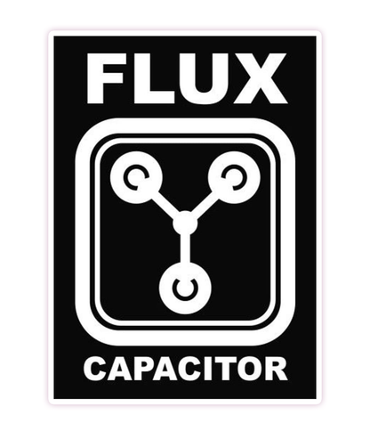 Back To The Future Flux Capacitor Die Cut Sticker (341)