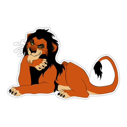 Lion King Scar Die Cut Sticker (3412)