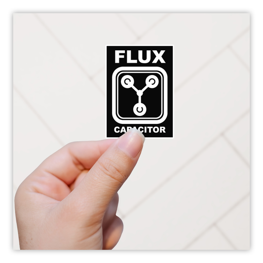 Terug na die toekoms Flux Kapasitor Die Cut Sticker (341)