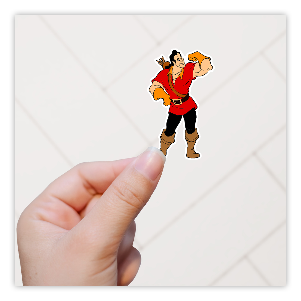 Beauty and The Beast Gaston Die Cut Sticker (3427)