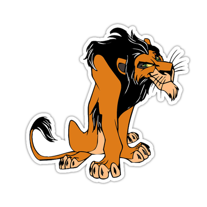 Lion King Scar Die Cut Sticker (3428)