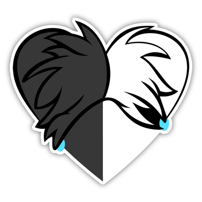 101 Dalmatians Cruella de Vil Heart Die Cut Sticker (3433)