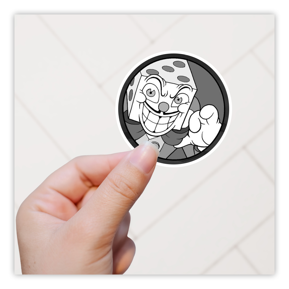 Cuphead King Dice Die Cut Sticker (3434)