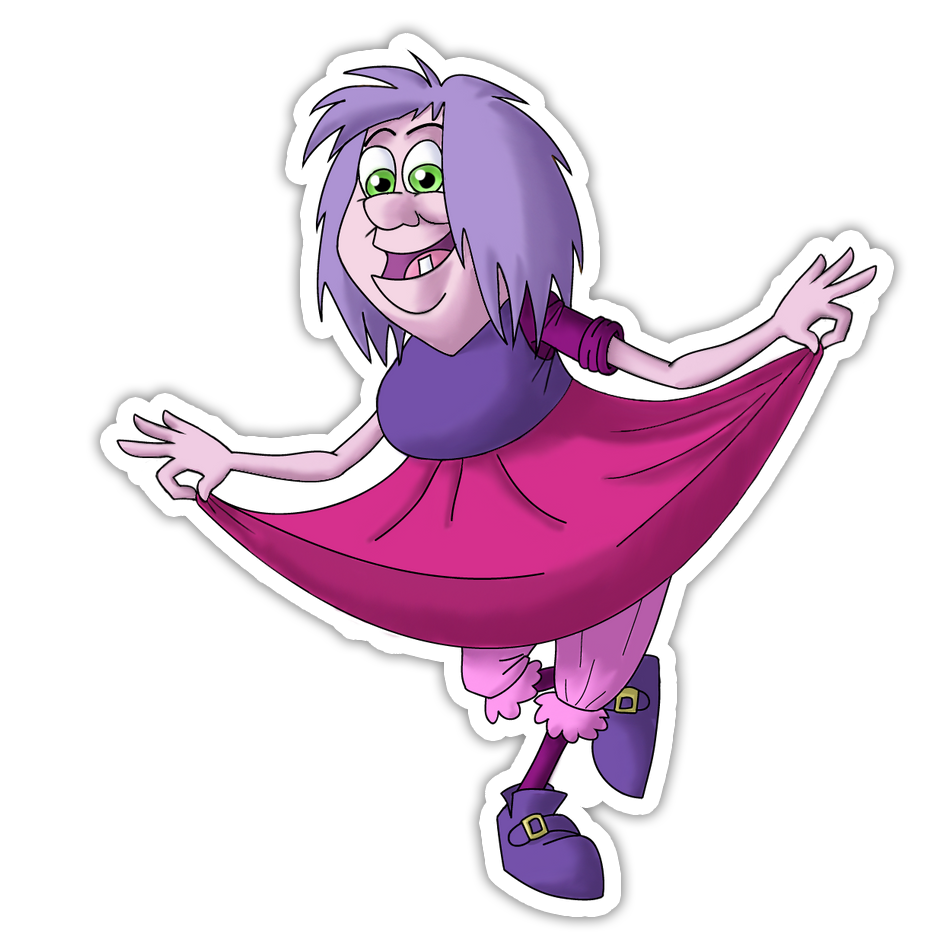 Disney Sword In The Stone Mad Madam Mim Die Cut Sticker (3442)