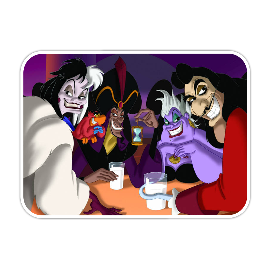 Disney Animated Movie Villains Die Cut Sticker (3443)