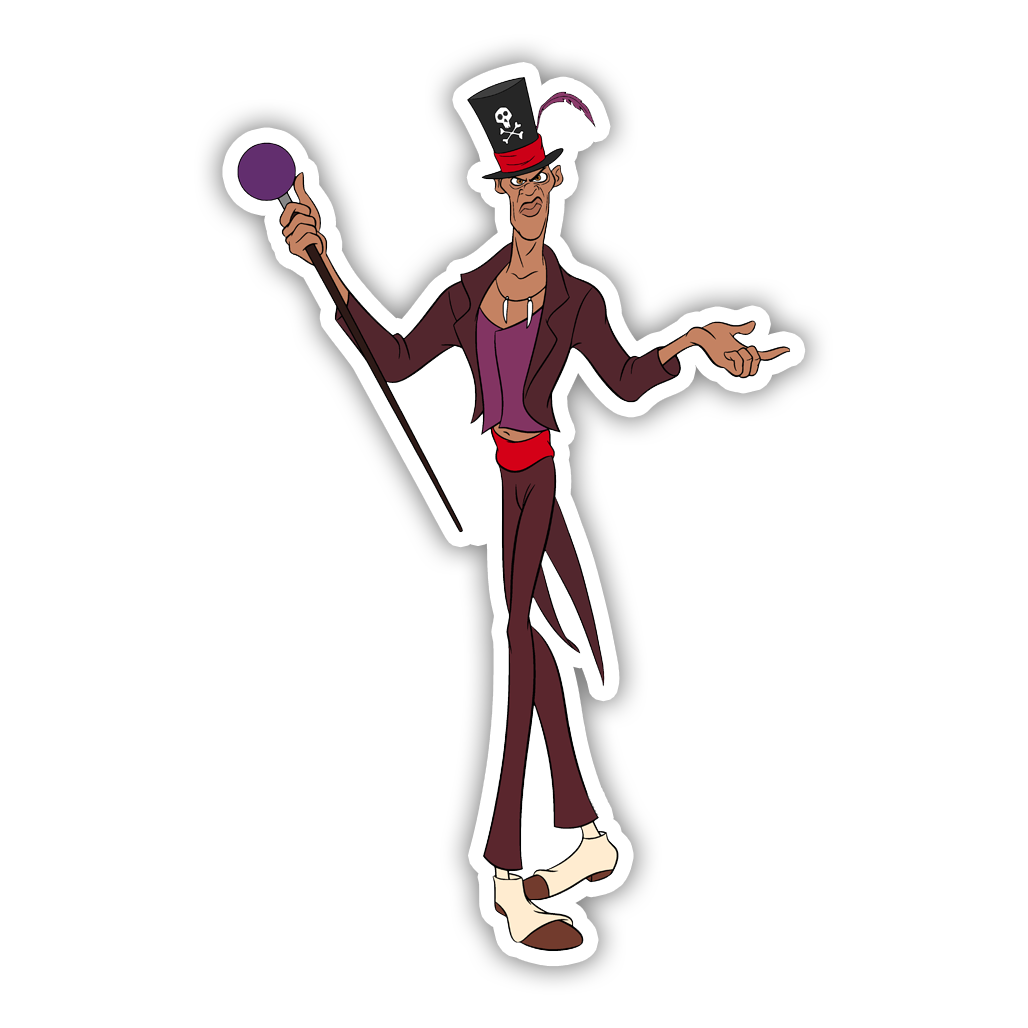 Disney Princess And The Frog Dr. Facilier Die Cut Sticker (3445)