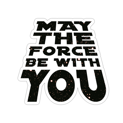 Star Wars May The Force Be With You Die Cut-plakker (3449)