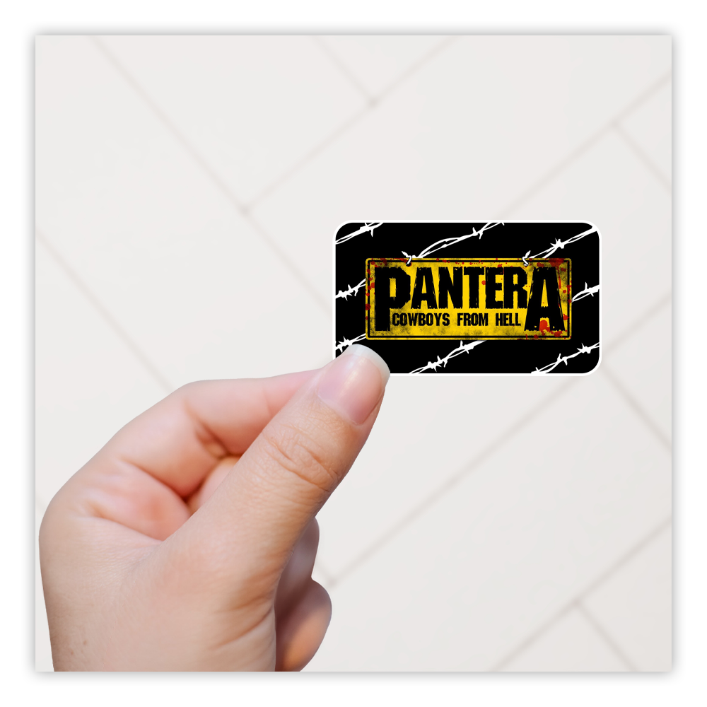 Pantera Cowboys From Hell Die Cut Sticker (3450)
