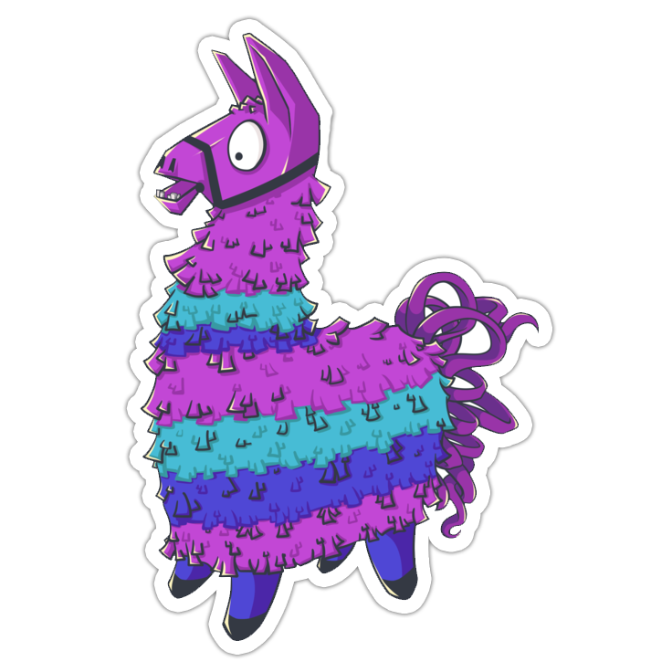 Fortnite Llama Loot Piñata Die Cut Sticker (346)