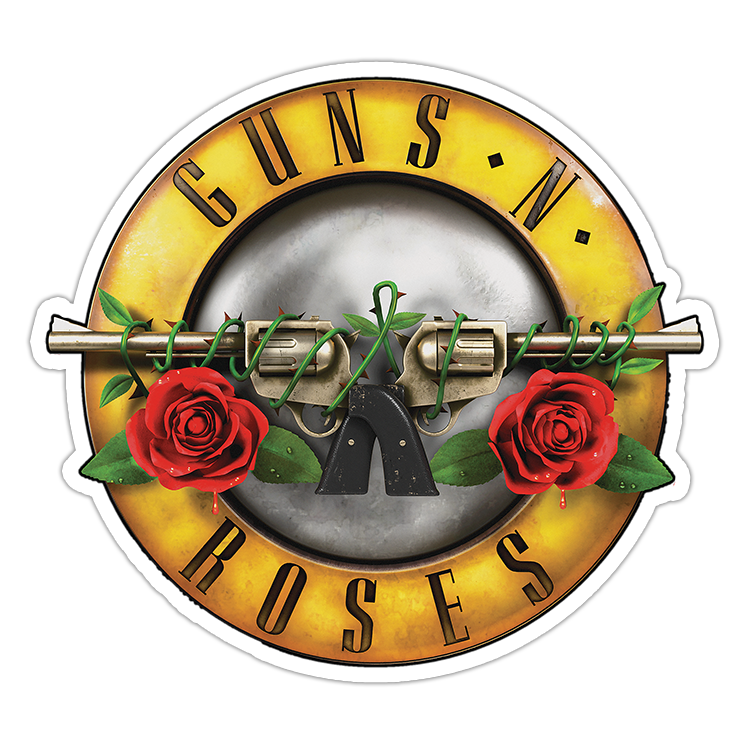 Guns N Roses Die Cut Sticker (3472)