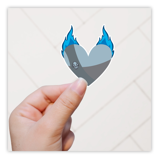 Disney Hercules Hades Heart Die Cut Sticker (3473)