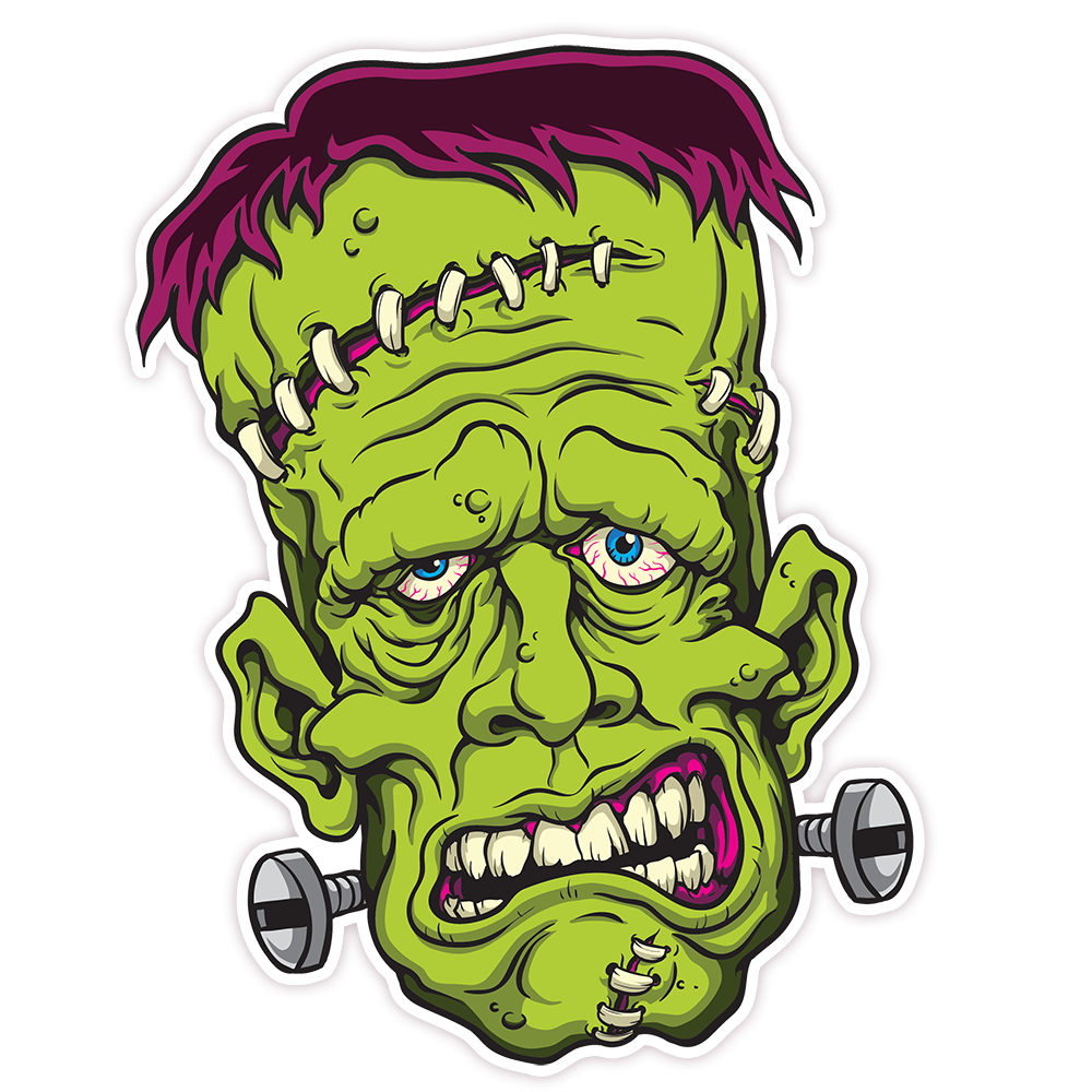 Frankenstein Monster Die Cut-plakker (348)