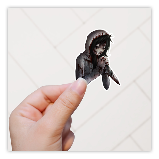 Jeff The Killer Creepypasta Die Cut Sticker (3491)