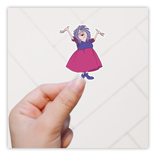 Disney Sword In The Stone Mad Madam Mim Die Cut Sticker (3504)