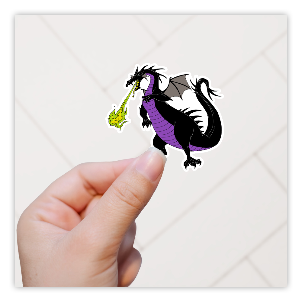 Sleeping Beauty Maleficent Dragon Die Cut Sticker (3508)