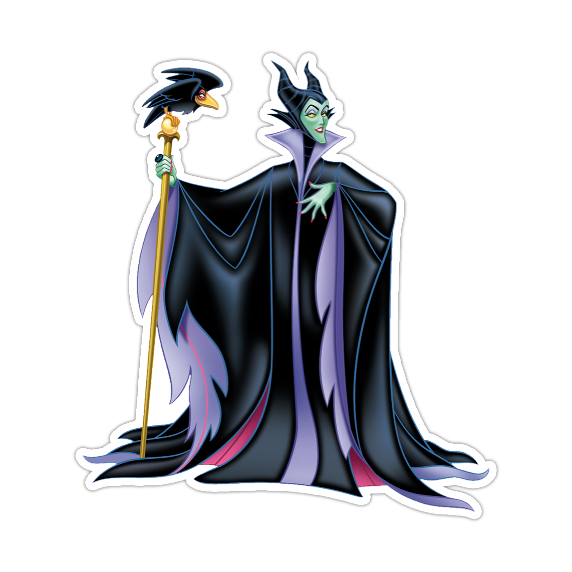 Disney Sleeping Beauty Maleficent Die Cut Sticker (3510)