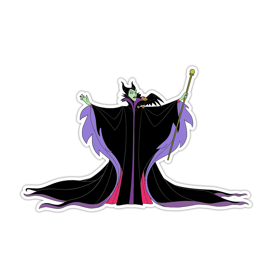 Disney Sleeping Beauty Maleficent Die Cut Sticker (3511)