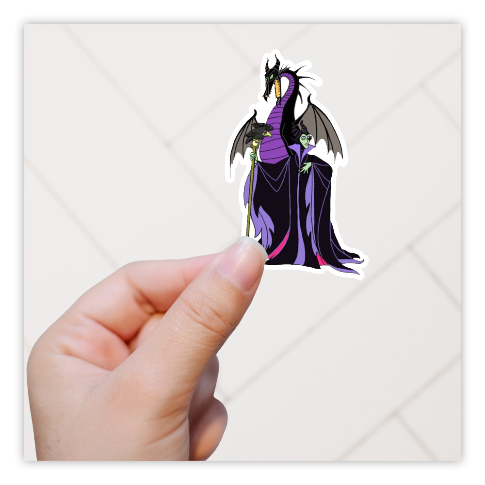 Sleeping Beauty Maleficent Dragon Die Cut Sticker (3512)