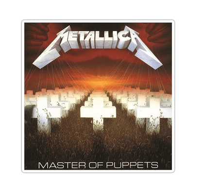 Metallica Master Of Puppets Die Cut Sticker (3513)