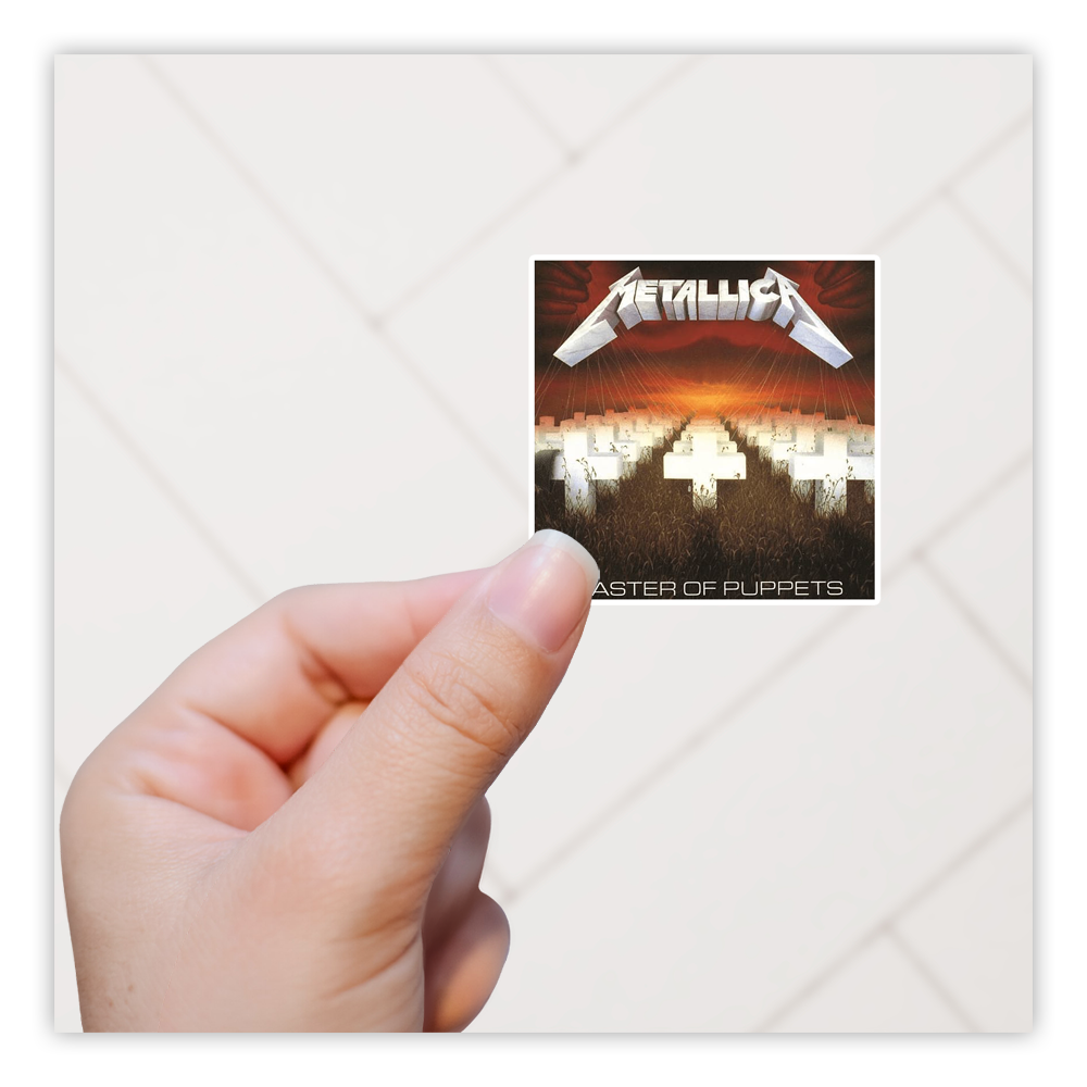 Metallica Master Of Puppets Die Cut Sticker (3513)