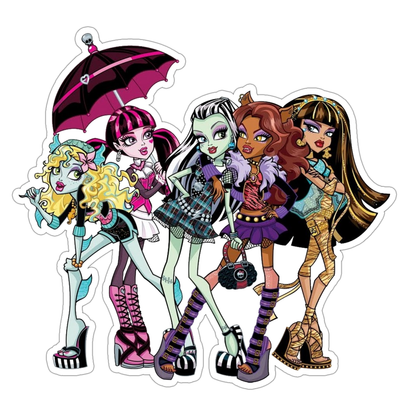 Monster High Girls Die Cut Sticker (3534)