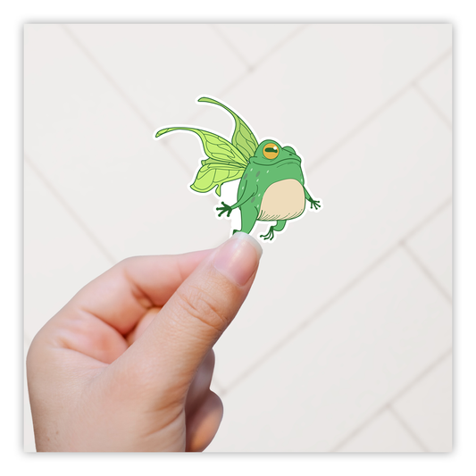 Fairy Frog Die Cut Sticker (355)