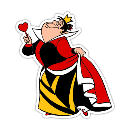 Alice In Wonderland Queen of Hearts Die Cut Sticker (3574)