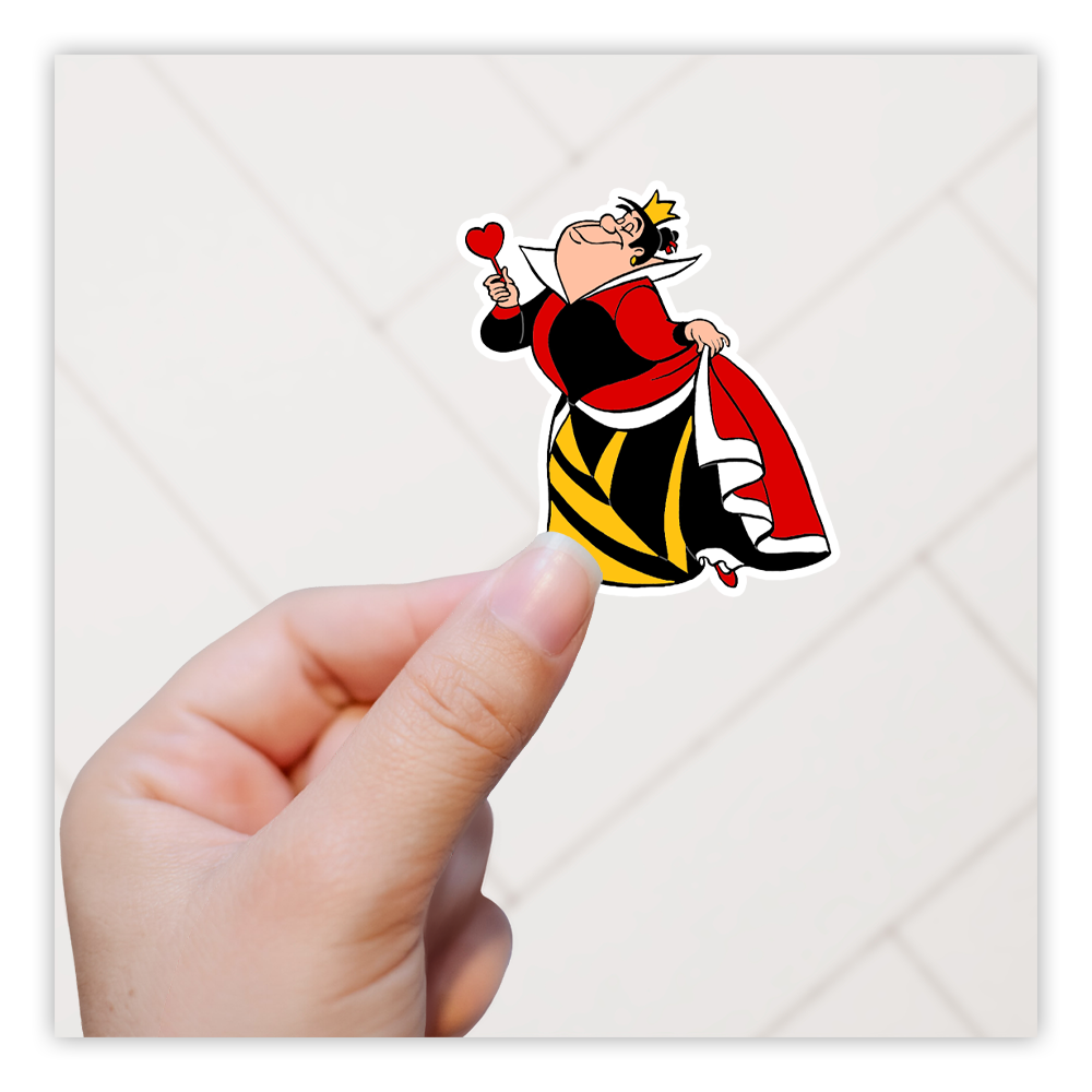 Alice In Wonderland Queen of Hearts Die Cut Sticker (3574)