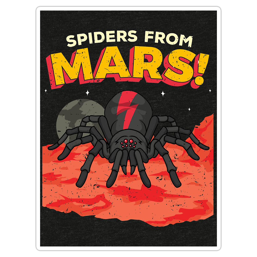 David Bowie Spiders From Mars Die Cut Sticker (3576)