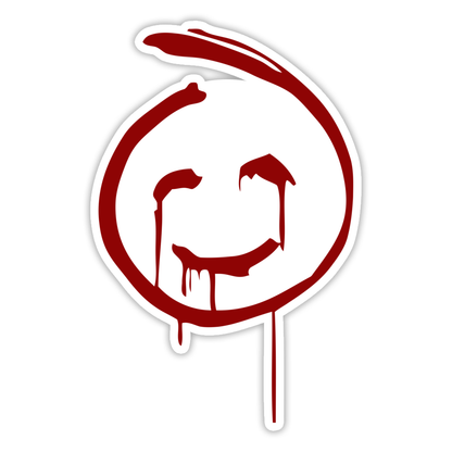 The Mentalist Red John Smiley Face Die Cut Sticker (3582)