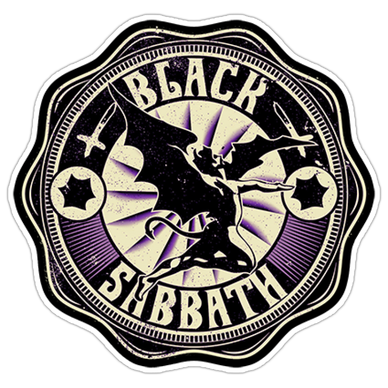 Black Sabbath Die Cut Sticker (3586)