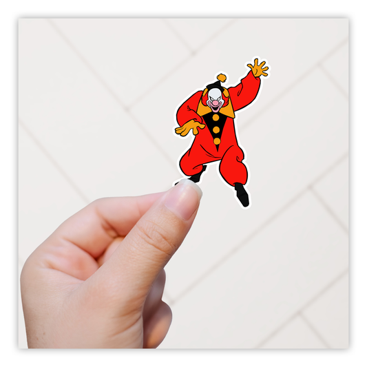 Scooby Doo Ghost Clown Die Cut Sticker (3591)