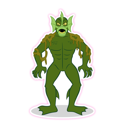Scooby Doo Classic Monster Creature from the Black Lagoon Die Cut Sticker (3593)