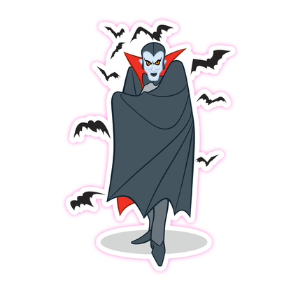 Scooby Doo Classic Monster Dracula Die Cut Sticker (3595)