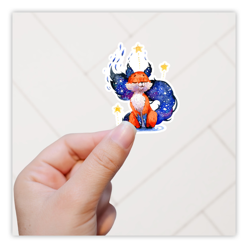 Mystical Fox Die Cut Sticker (359)