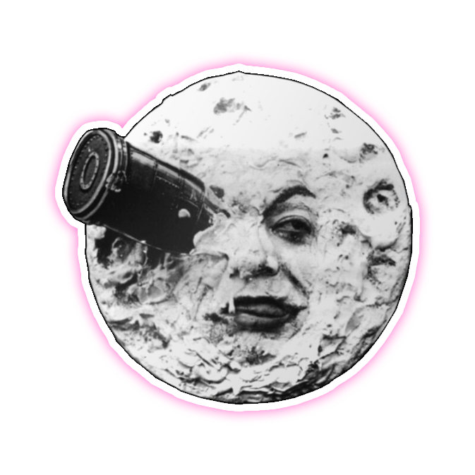 A Trip To The Moon Die Cut Sticker (3602)