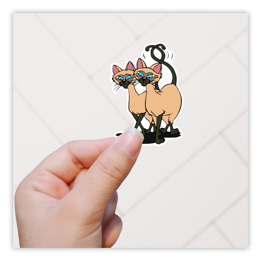 Lady & The Tramp Siamese Cats Die Cut Sticker (3620)