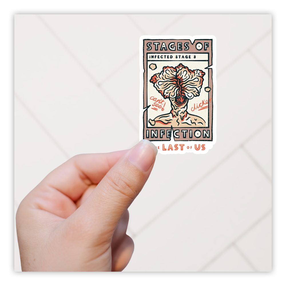 Last of Us Stages of Infection Poster Die Cut Sticker (3635)