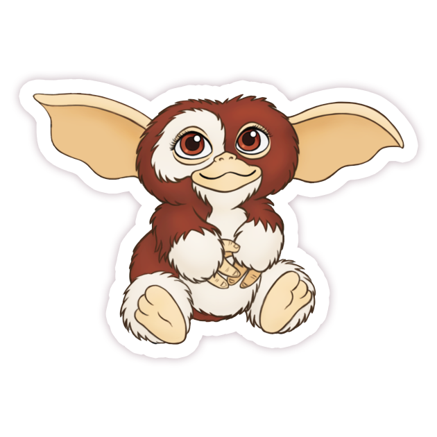 Gremlins Gizmo Mogwai Die Cut Sticker (364)