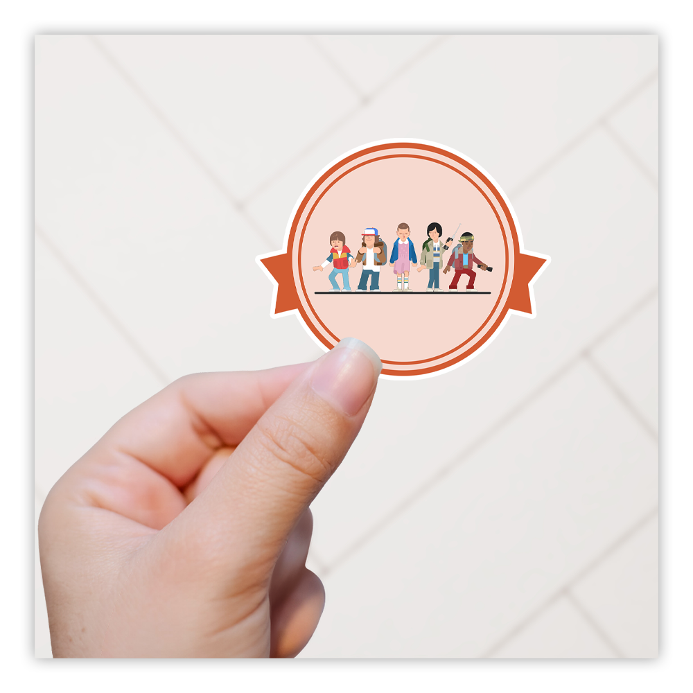 Stranger Things Kids Cartoon Die Cut Sticker (3641)