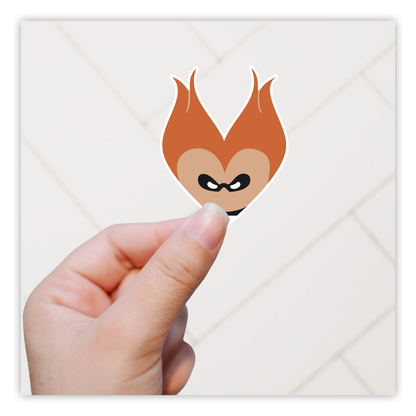 The Incredibles Syndrome Heart Die Cut Sticker (3642)