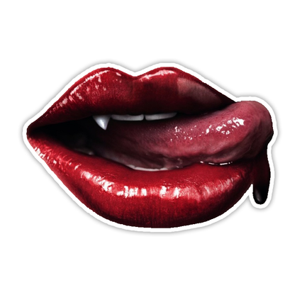 True Blood Vampire Mouth Die Cut Sticker (3648)