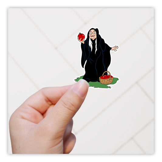 Snow White Evil Queen Old Hag Die Cut Sticker (3655)